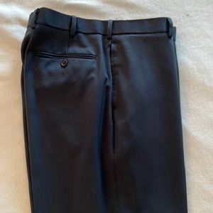 Brooks Brothers 1818 Madison plain front navy dress pant.  38x32